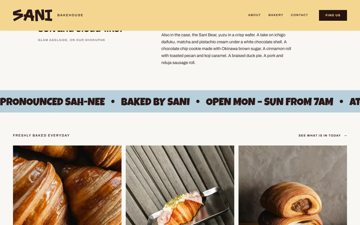 SANI Bakehouse before